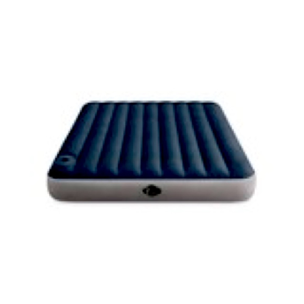 Intex 10" Queen Size Air Mattress with 2-Step AA
Battery Inflation Pump System